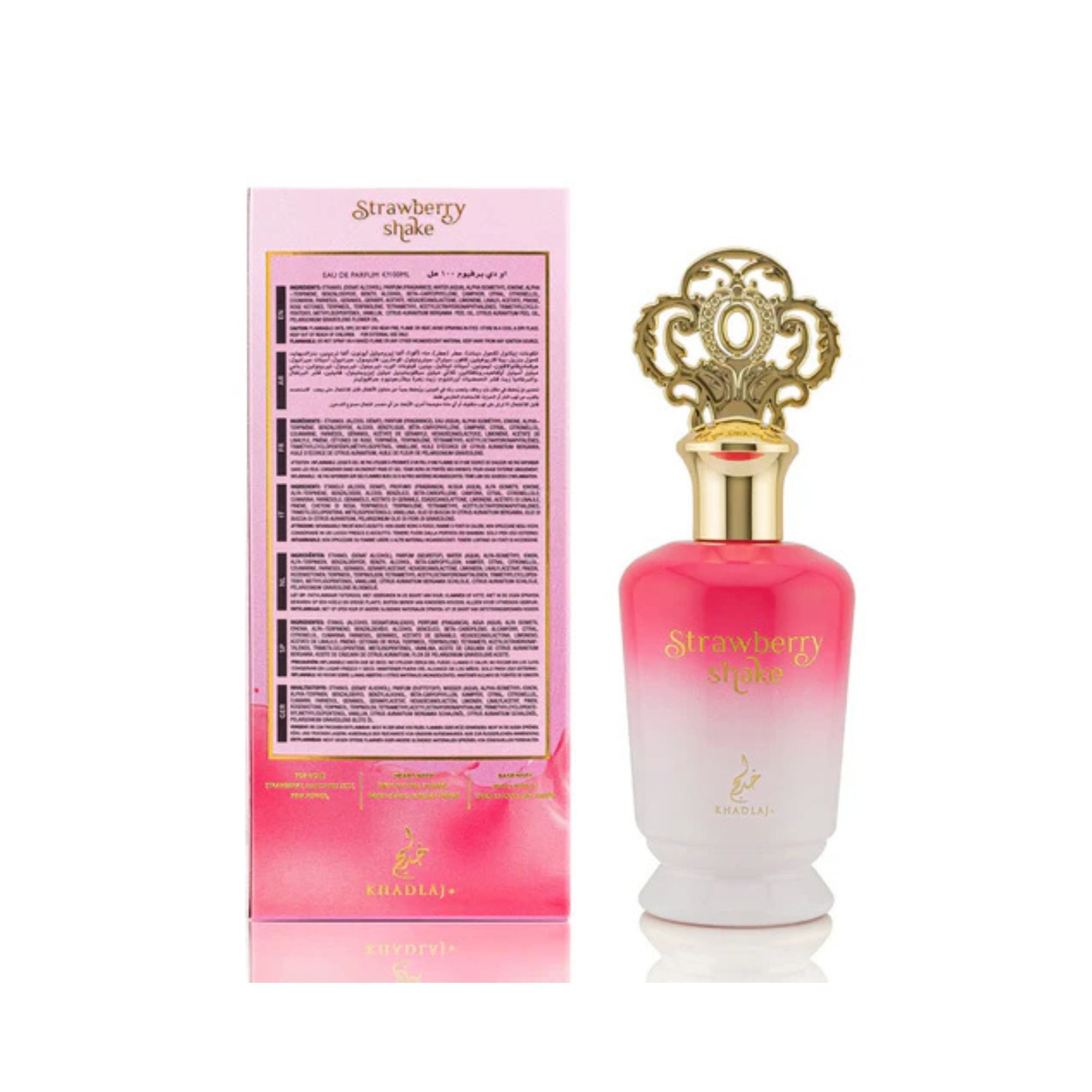 Khadlaj Perfumes Women's Strawberry Shake 100ml Eau de Parfum fragrance for in Clear