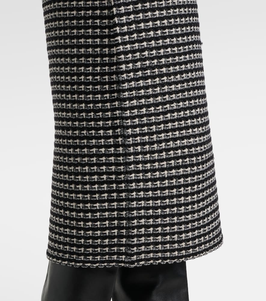 Tory Burch Wool and cotton-blend jacquard midi skirt