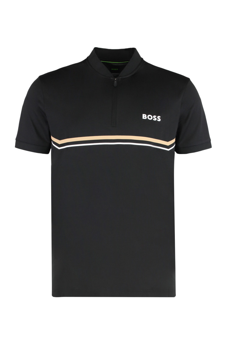 Boss - slim fit polo shirt stripe detai