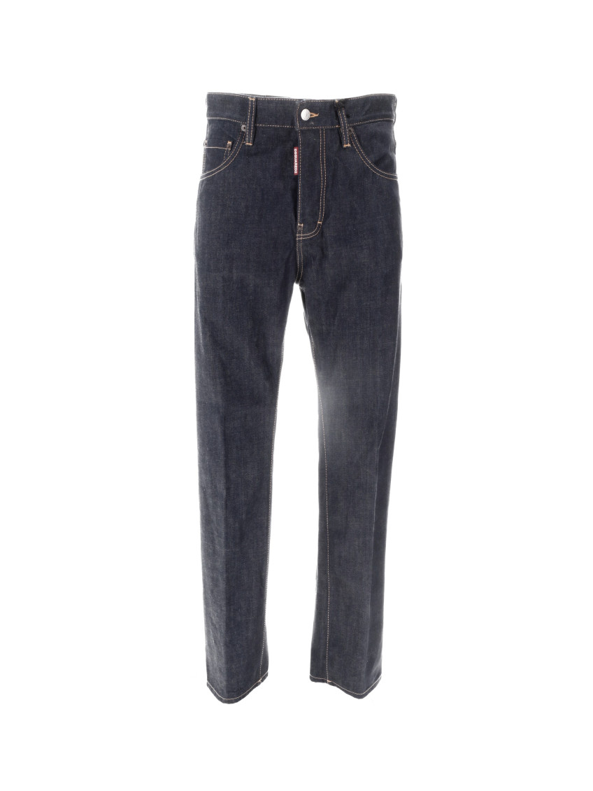 Dsquared2 - five pocket trousers contrast stitching belt loop