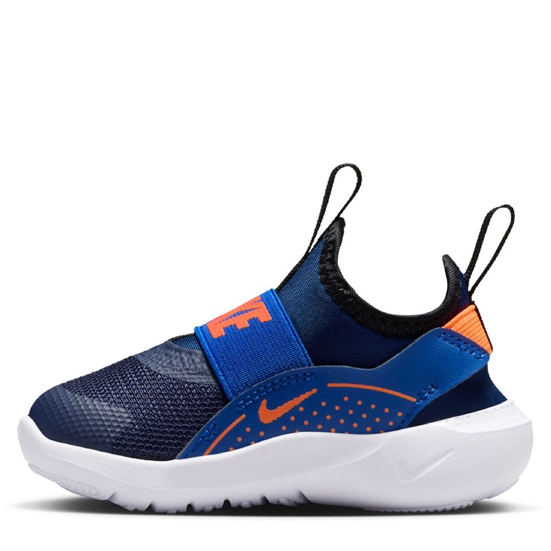 Kids' Flex Runner 4 Slip On Running Shoe Toddler Shoes (Navy/Orange)