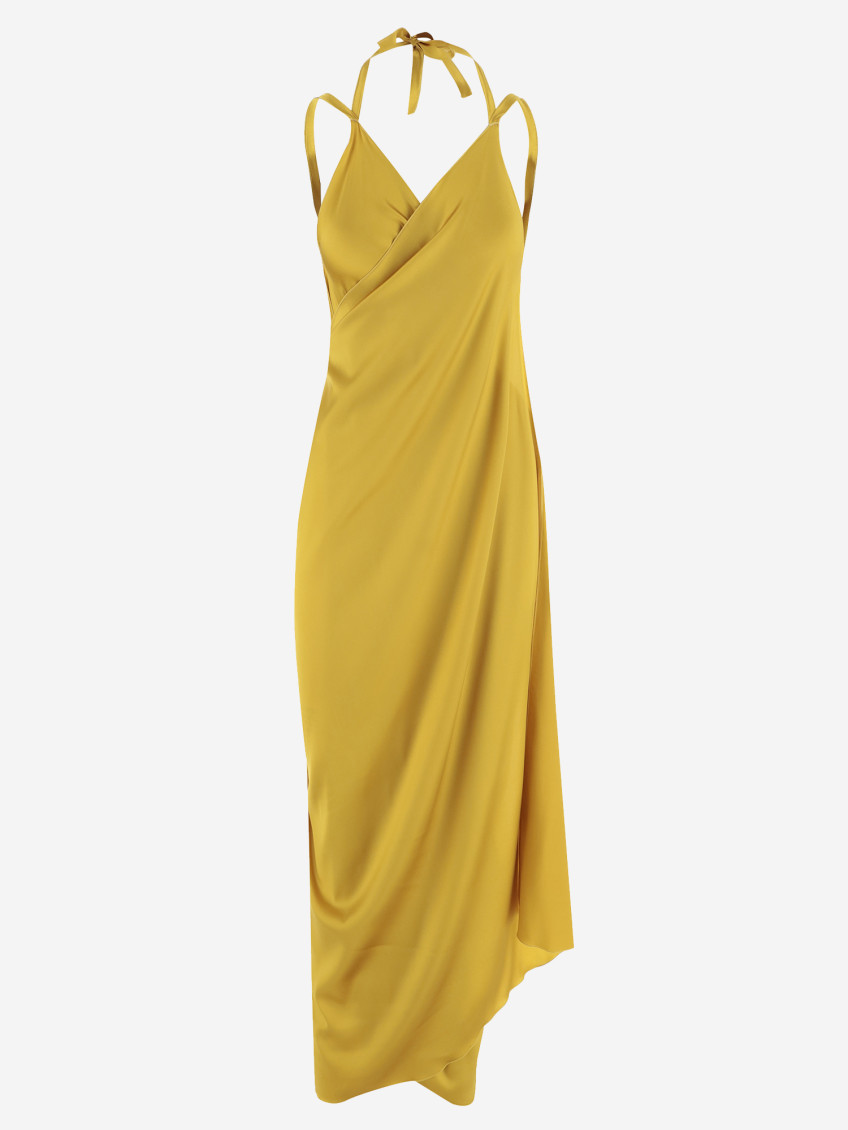 Yellow Silk Dress