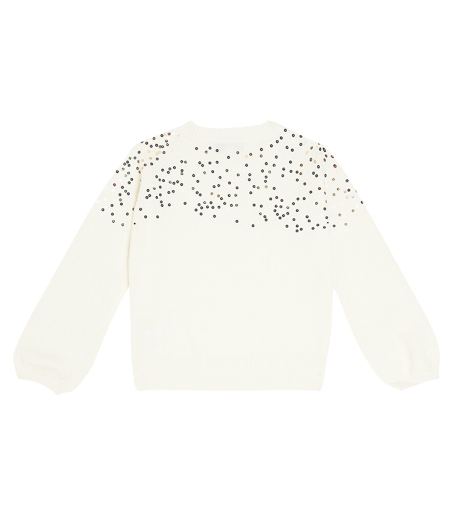 Embellished wool sweater