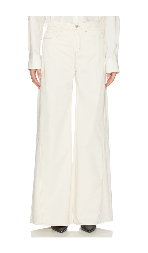 L'AGENCE Beau High Rise T-seam Wide Leg Jean in White. 23. Also , 25, 26, 27, 28