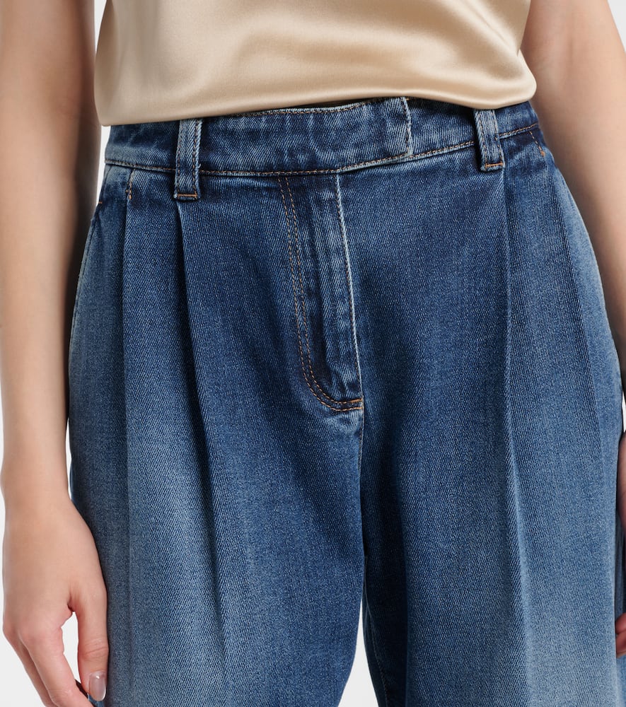 Brunello Cucinelli Mid-rise wide-leg jeans