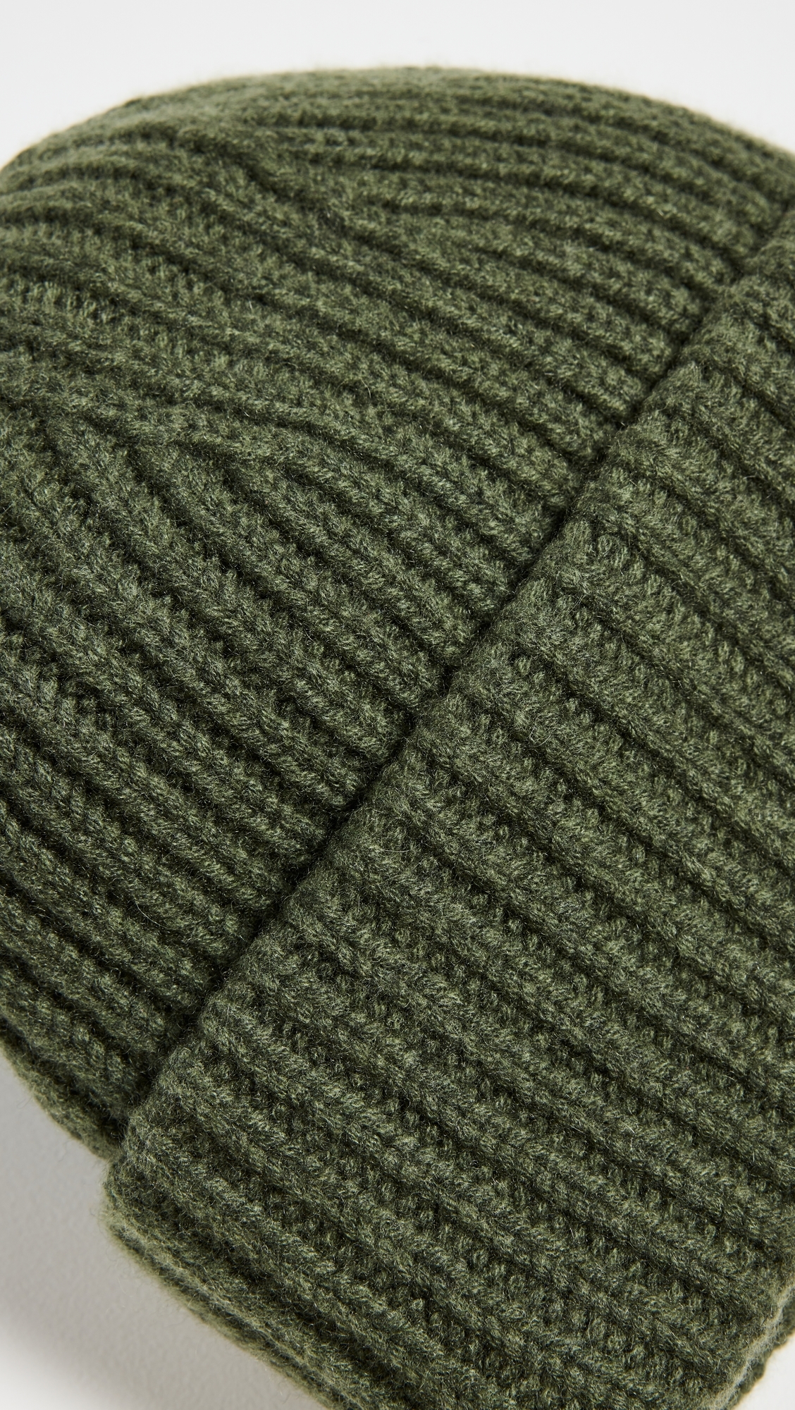 H155 Ribbed Beanie Avocado One Size
