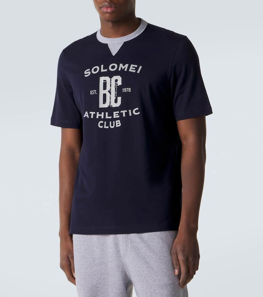 Printed cotton jersey T-shirt