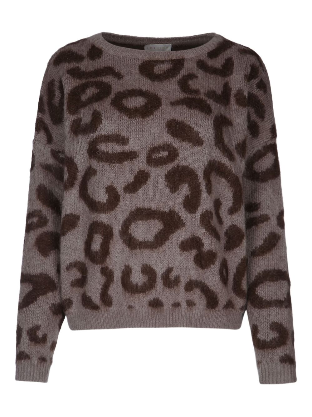 I BLUES zebra-print knit jumper - Black