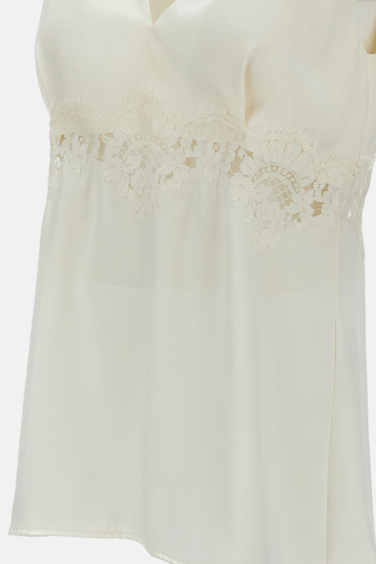 White Sleeveless Top