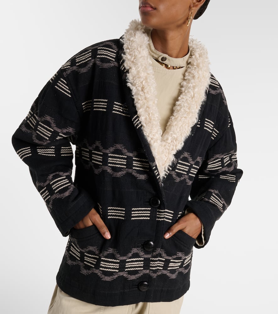 Qayla cotton-blend jacquard jacket