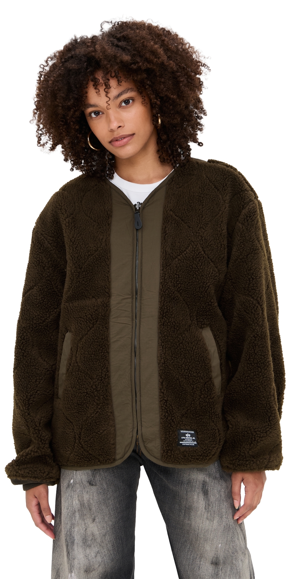 Reversible M-65 Quilted Liner Jacket Espresso