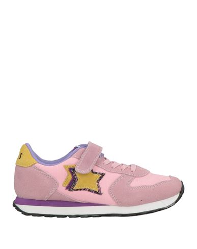 Kid Girl Sneakers Pink Size 3.5Y Leather, Textile fibers