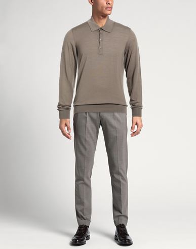Man Sweater Taupe Size 42 Wool