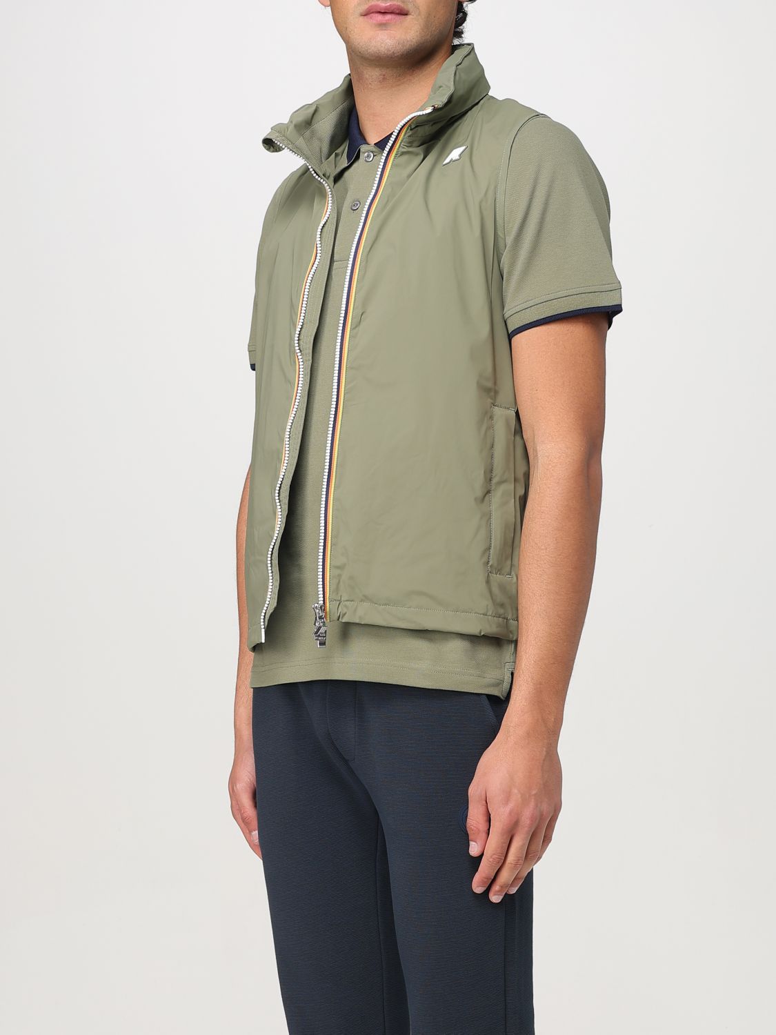 Coat Men color Green