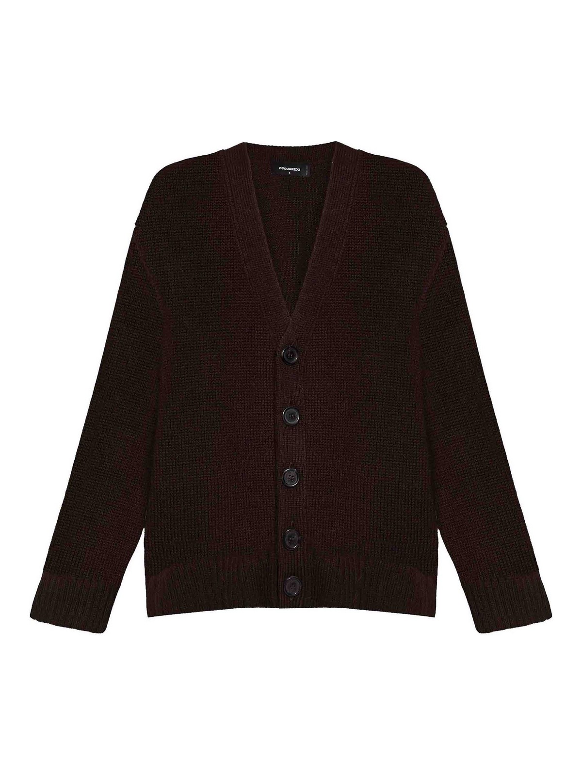 Brown Wool Cardigan