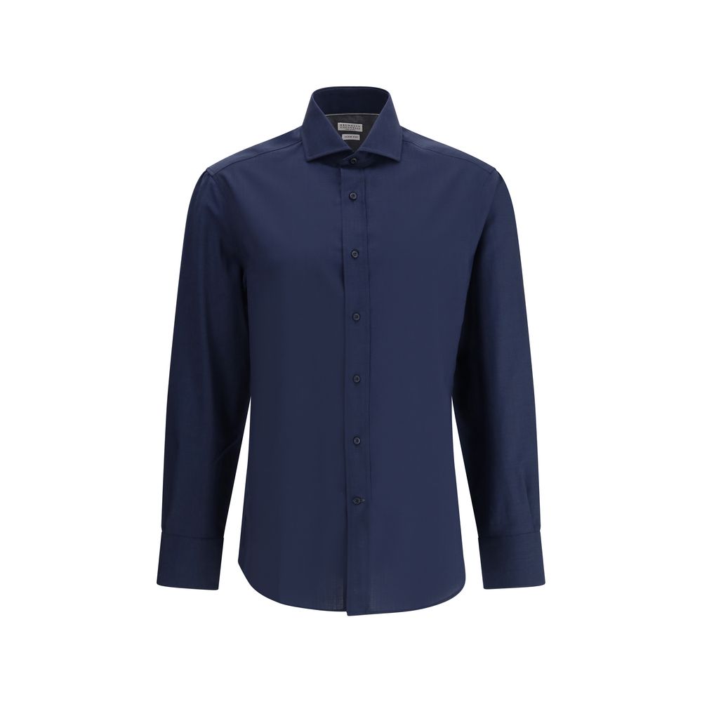 Cotton Shirt — Navy