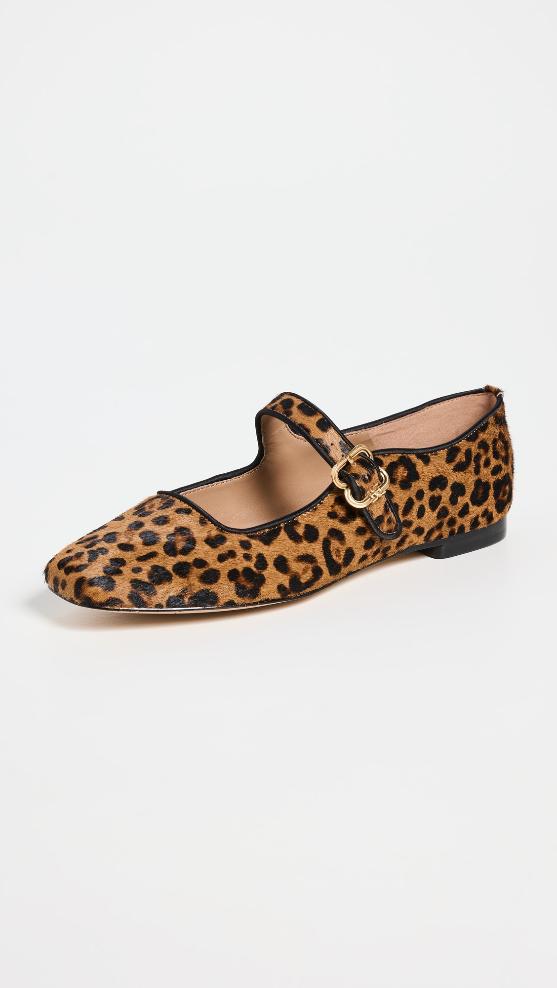 Michaela Leopard Ballet Flats Granada Tan