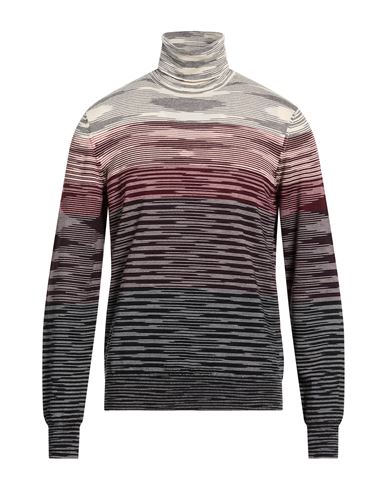 Man Turtleneck Navy Size 34 Wool