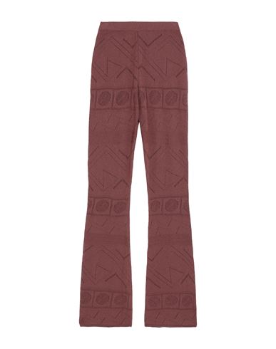 Akep Woman Pants Chocolate brown Size 4 Viscose, Polyester