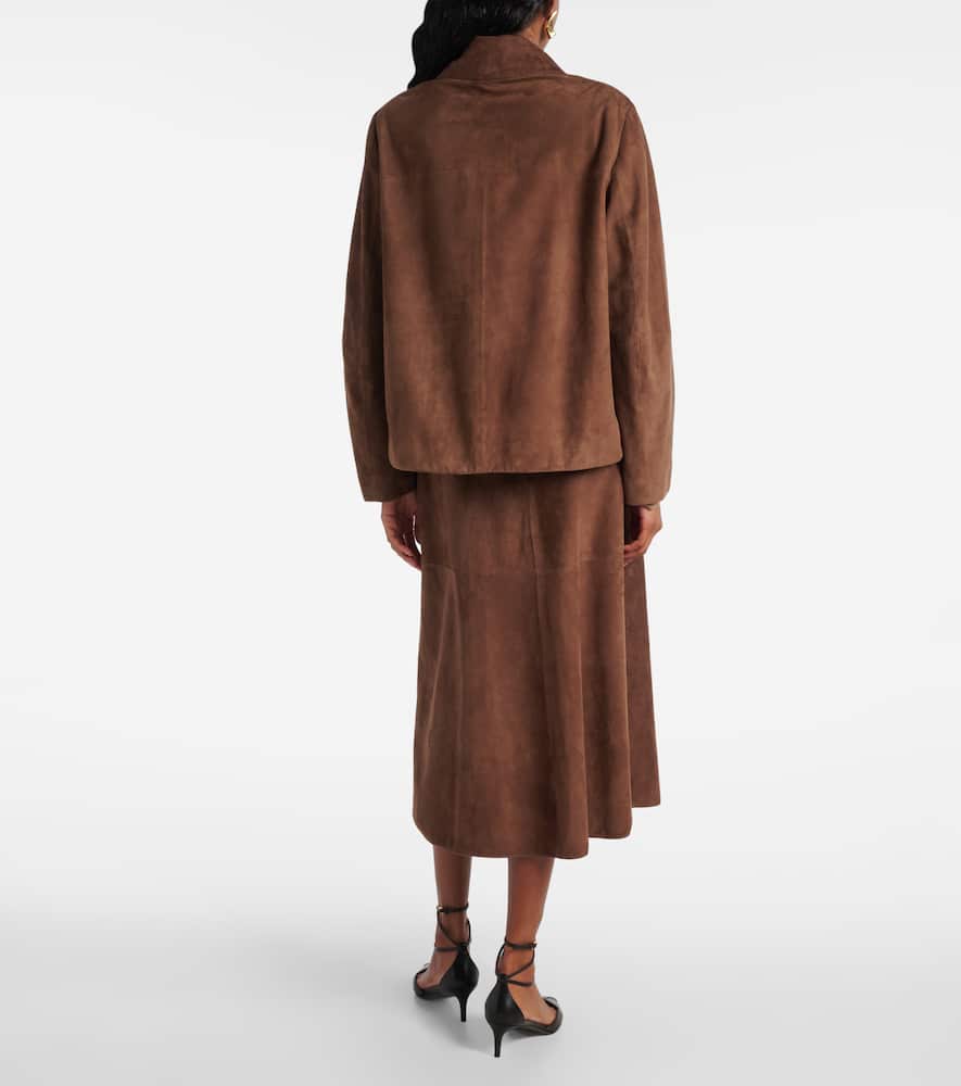Suede overshirt