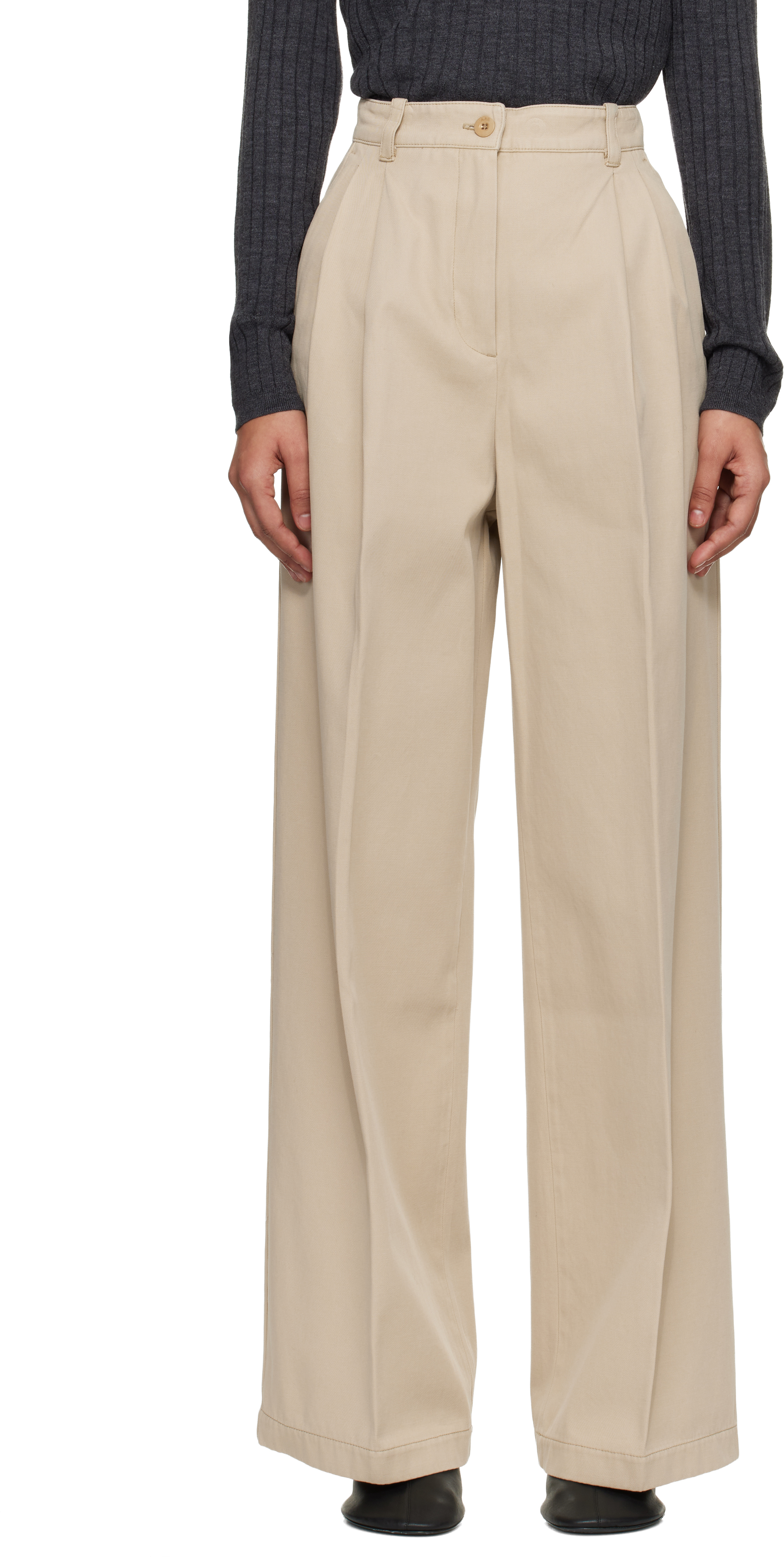 Beige Ginny Trousers
