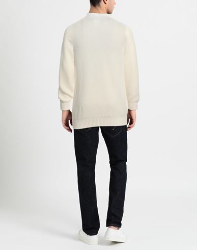 Man Turtleneck Cream Size 44 Virgin Wool