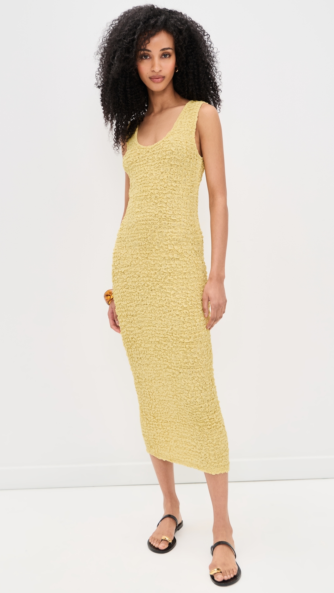 Dimension Tank Dress Raffia