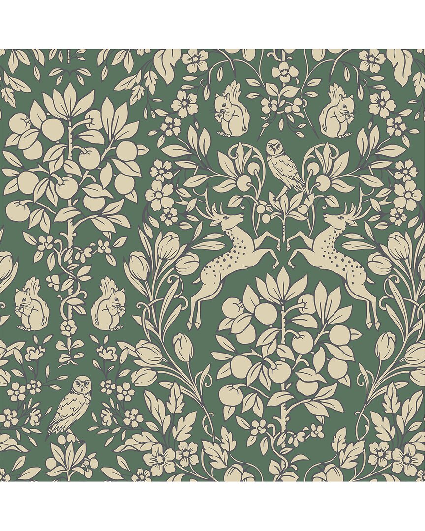 NuWallpaper Emerald Enchanted Peel & Stick Wallpaper