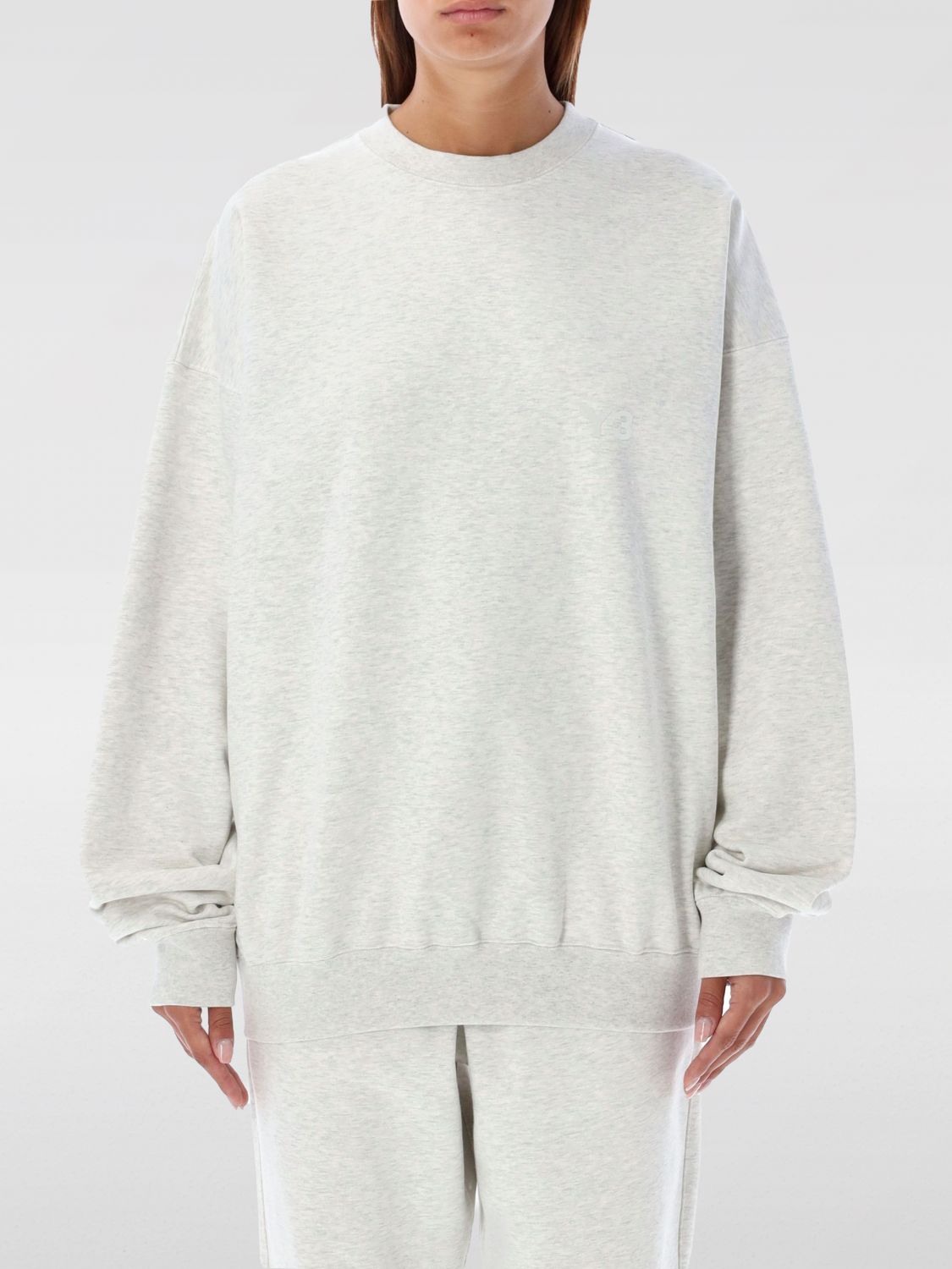 Mélange-effect sweatshirt - Grey
