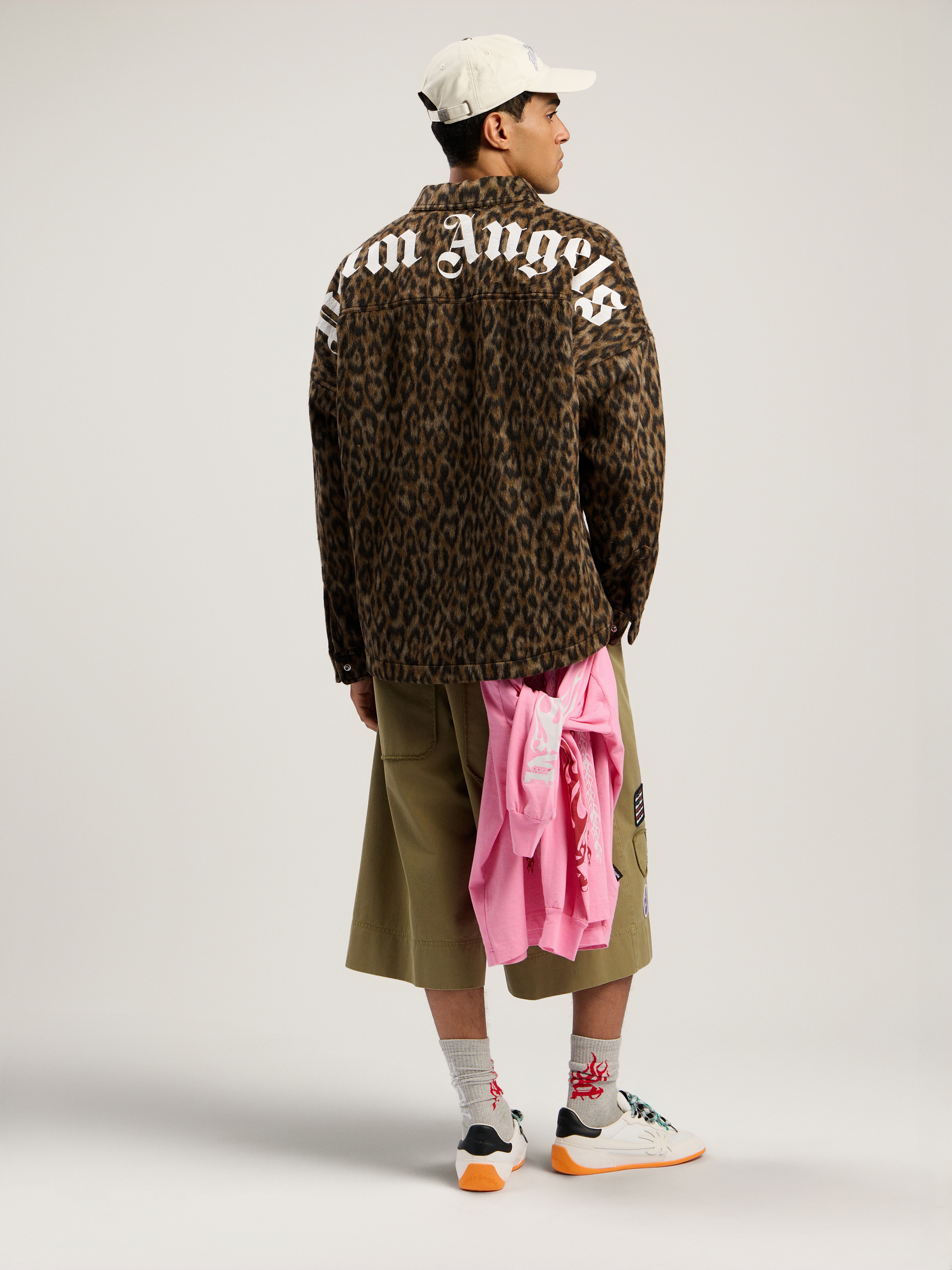 Classic Logo Animalier Oshirt Man  Brown