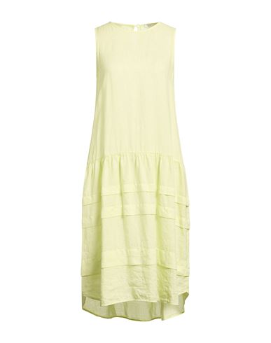 Easy Woman Midi dress Lime green Size 6 Linen