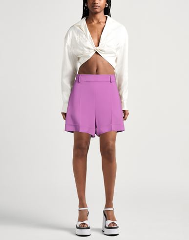 Moschino Couture Woman Shorts & Bermuda Shorts Mauve Size 4 Viscose, Elastane