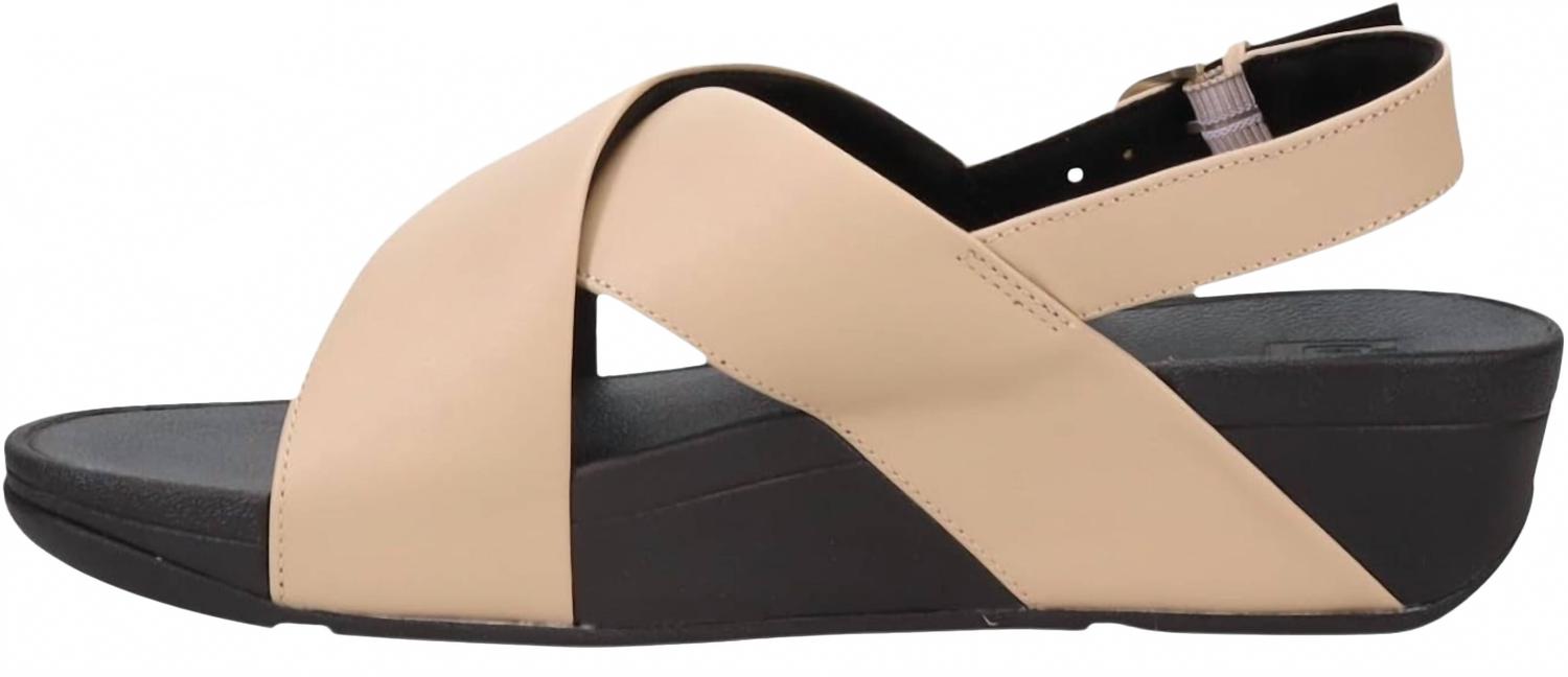 Women's Lulu Cross Back-Strap Sandals In Latte Beige