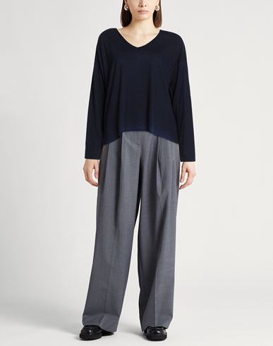 Woman Sweater Midnight blue Size L Virgin Wool