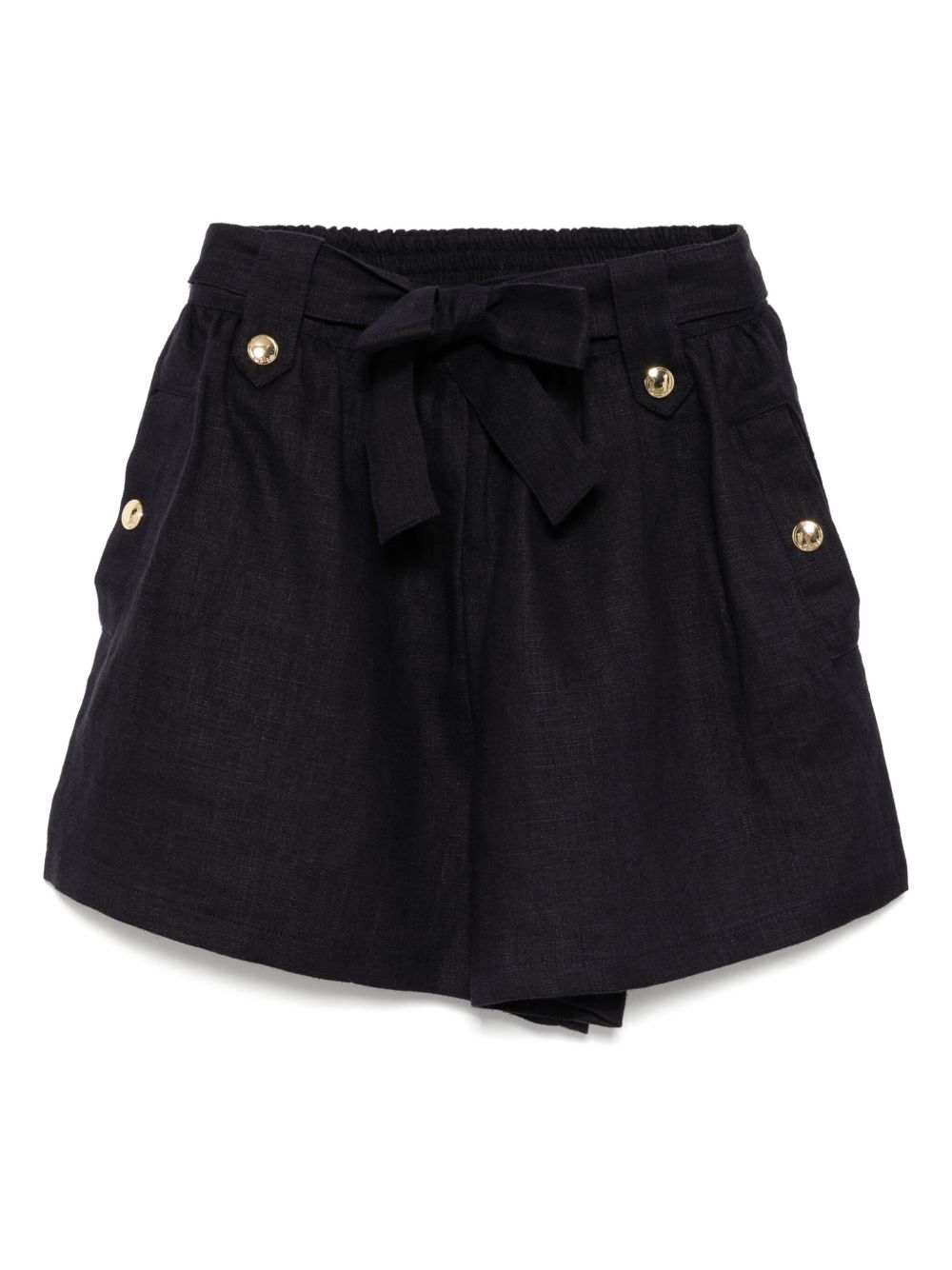 Chloé Kids linen shorts - Blue