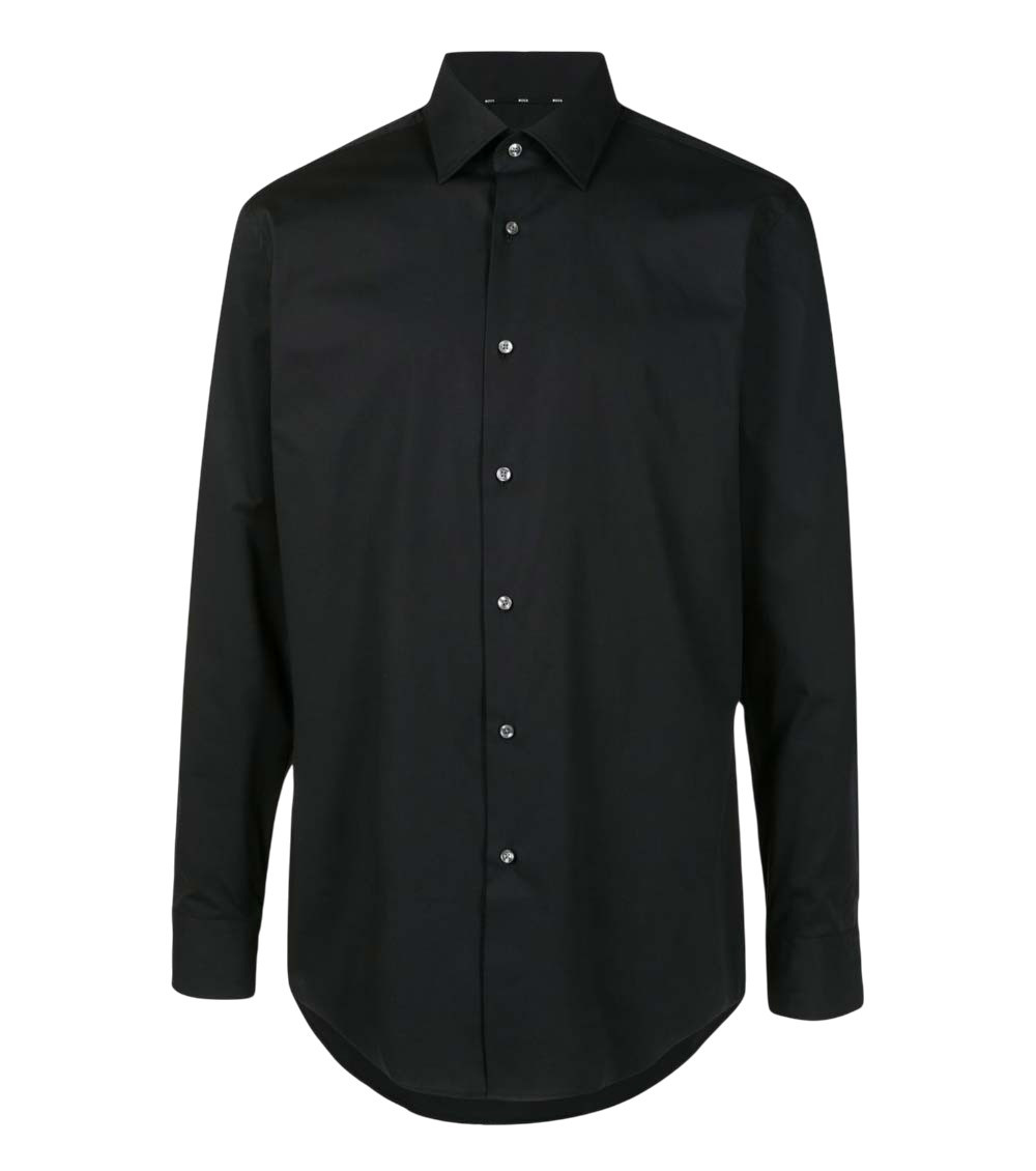 Black Cotton Formal Shirt