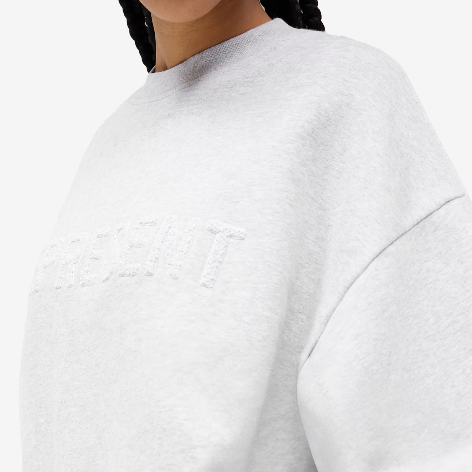 Women's Everyday Logo Crew Sweatshirt in Grey Marl