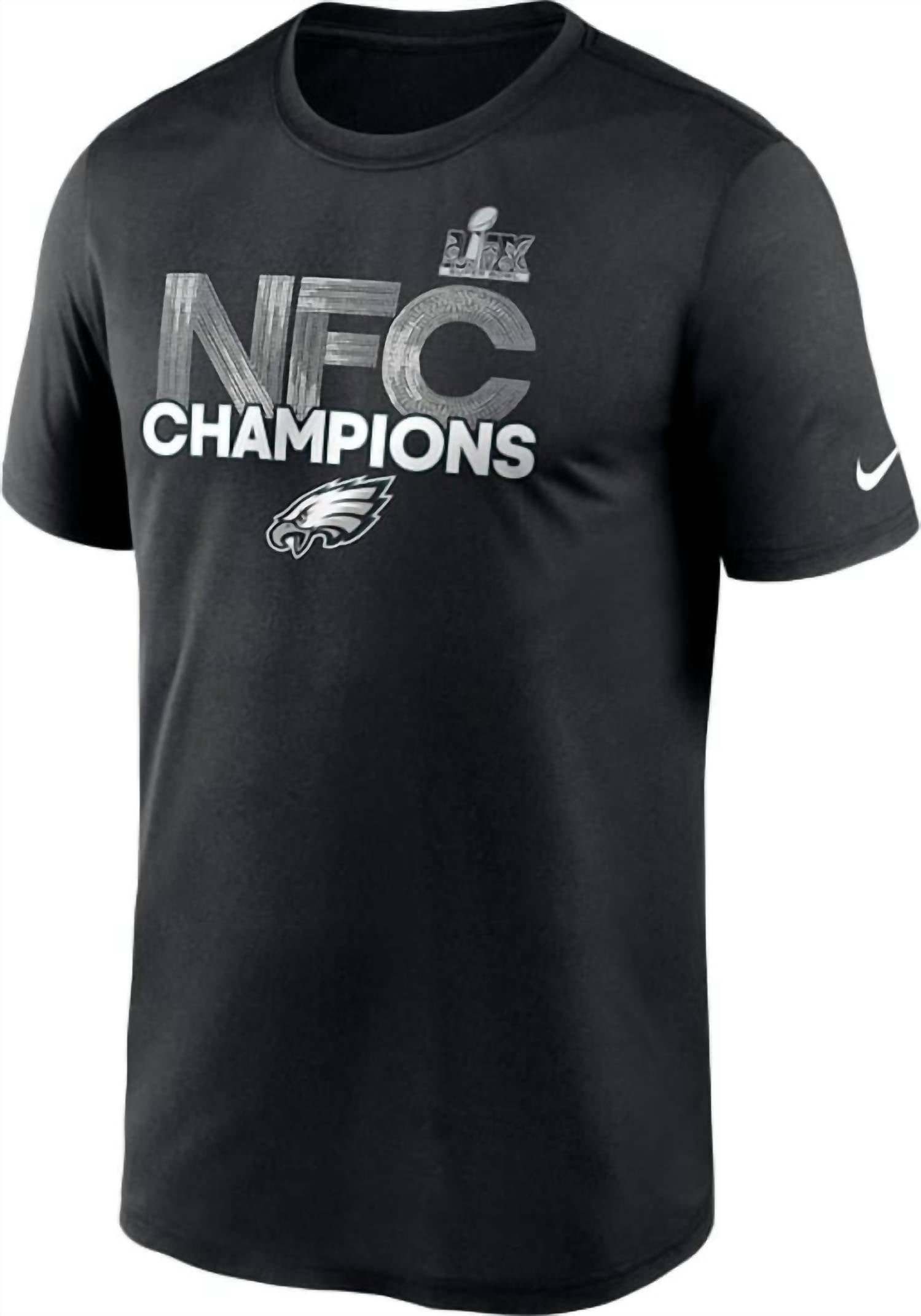 Men's 2024-25 Nfc Champions Philadelphia Eagles Legend T-Shirt In Black