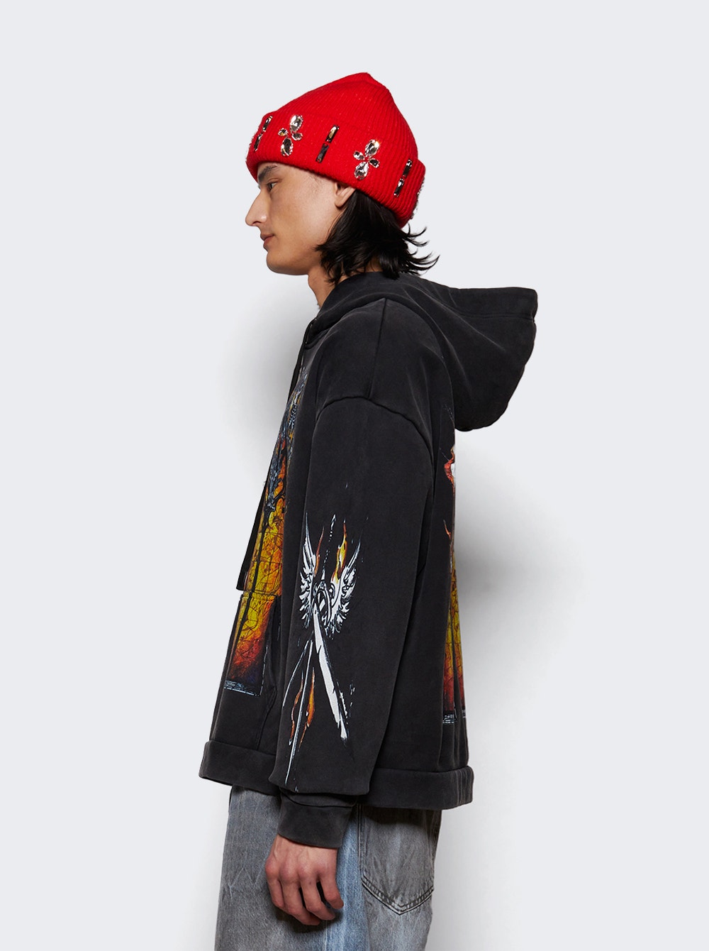 Who Decides War Ember Chapel hoodie - Black