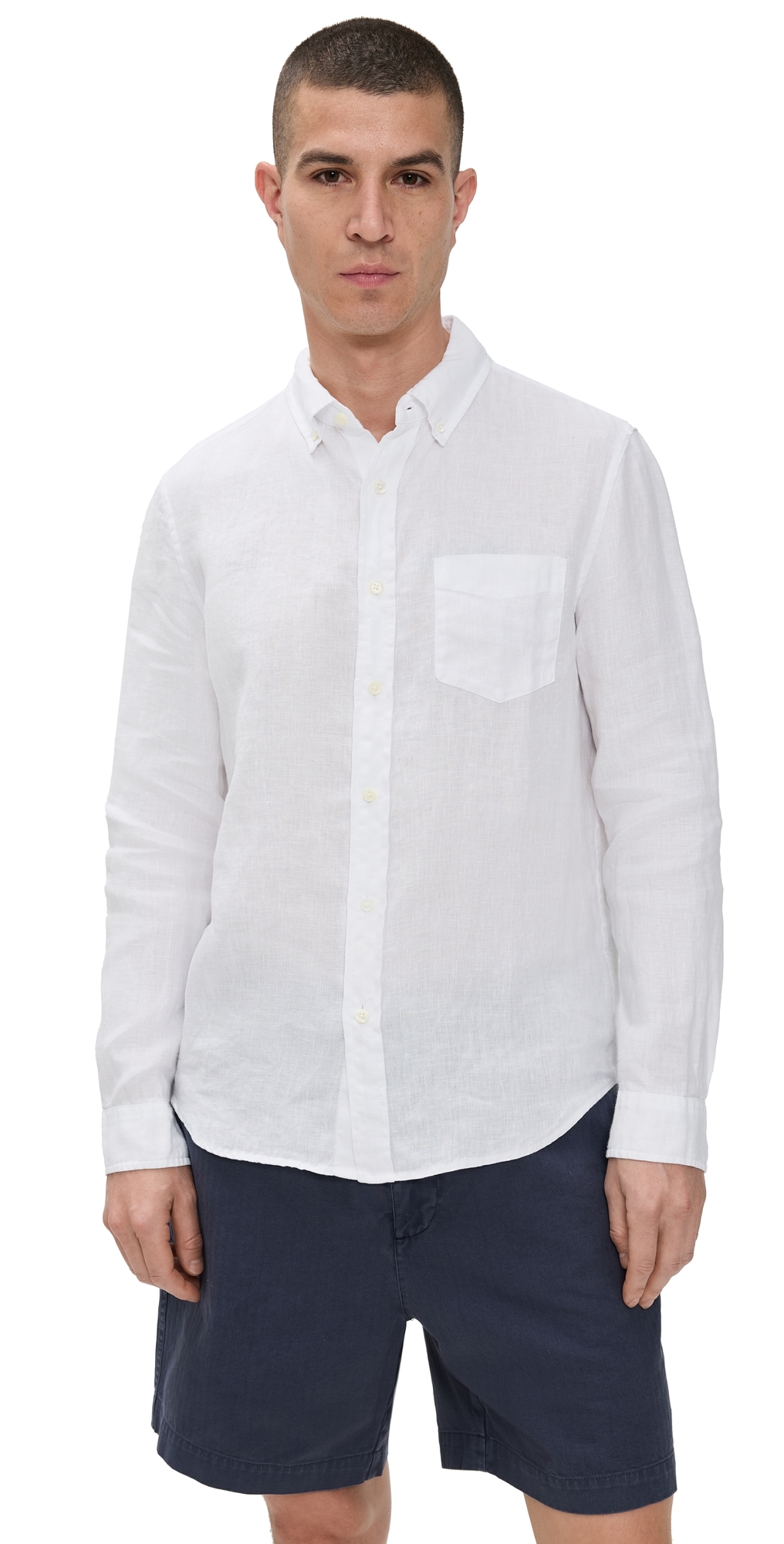 Alex Mill Linen Mill Shirt White 