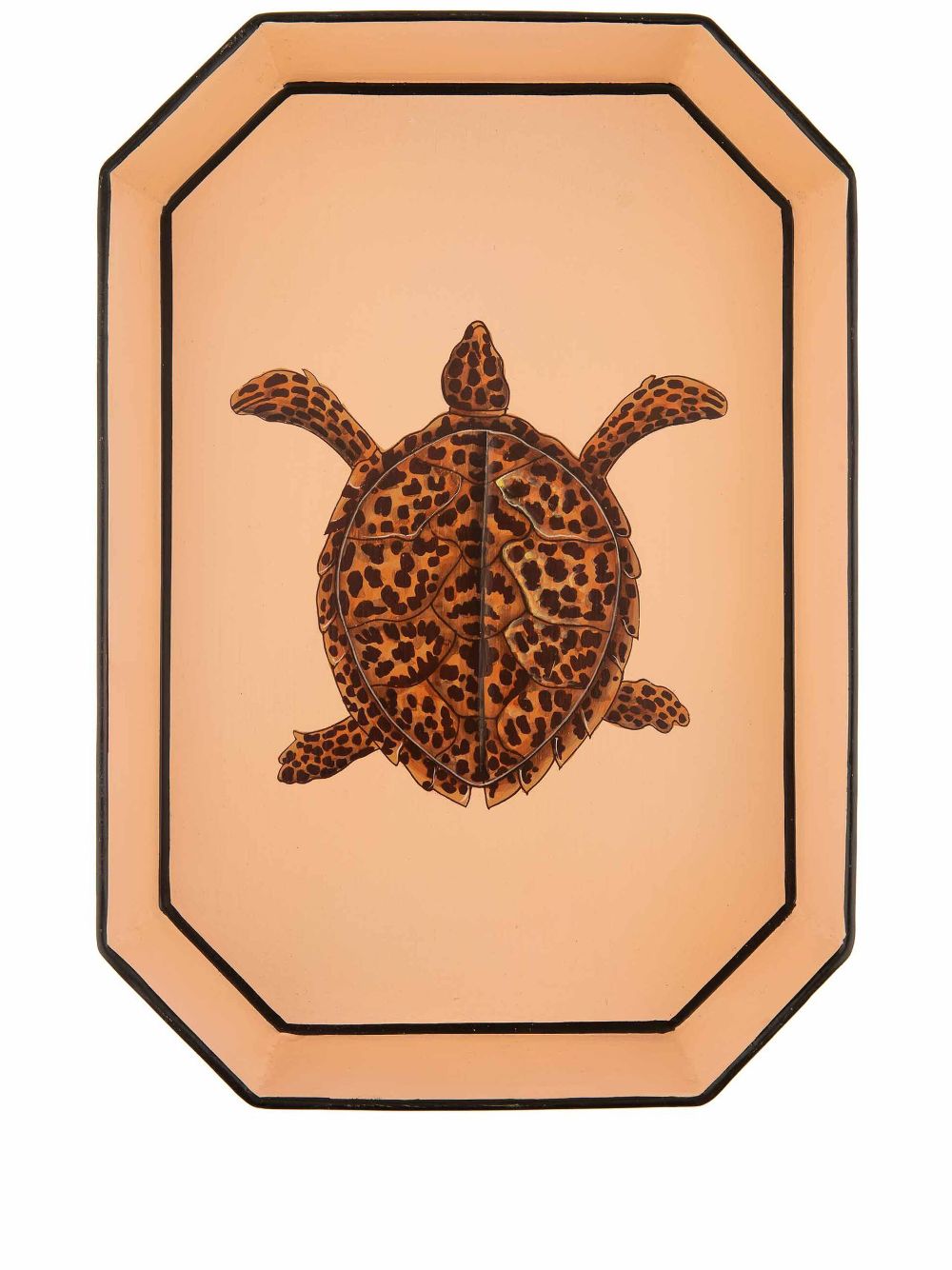Fauna hand-painted tray - Pink