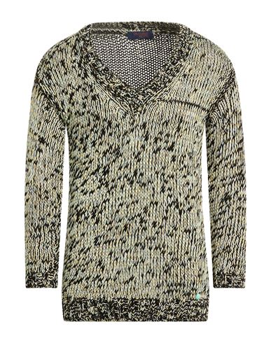 Man Sweater Light green Size XS Cotton