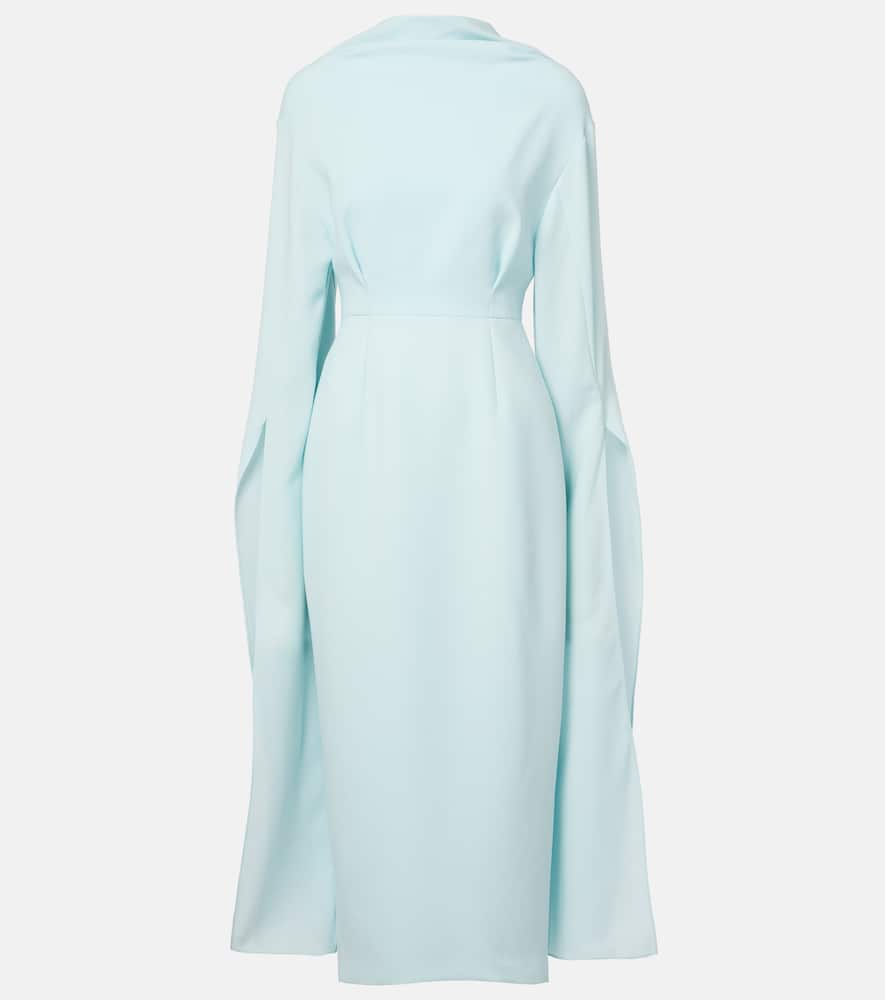 Nour draped crêpe midi dress