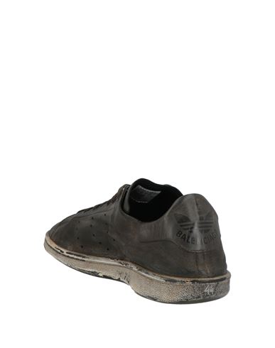 Man Sneakers Charcoal Size 10 Leather