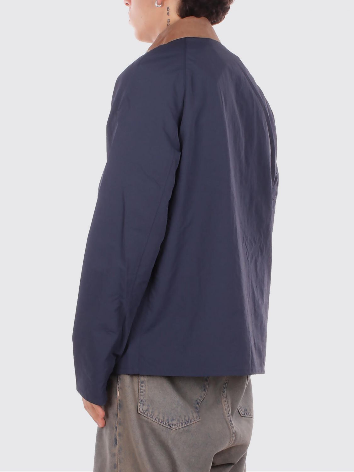 Coat Men color Blue