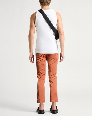 Man Pants Tan Size 32 Cotton, Elastane