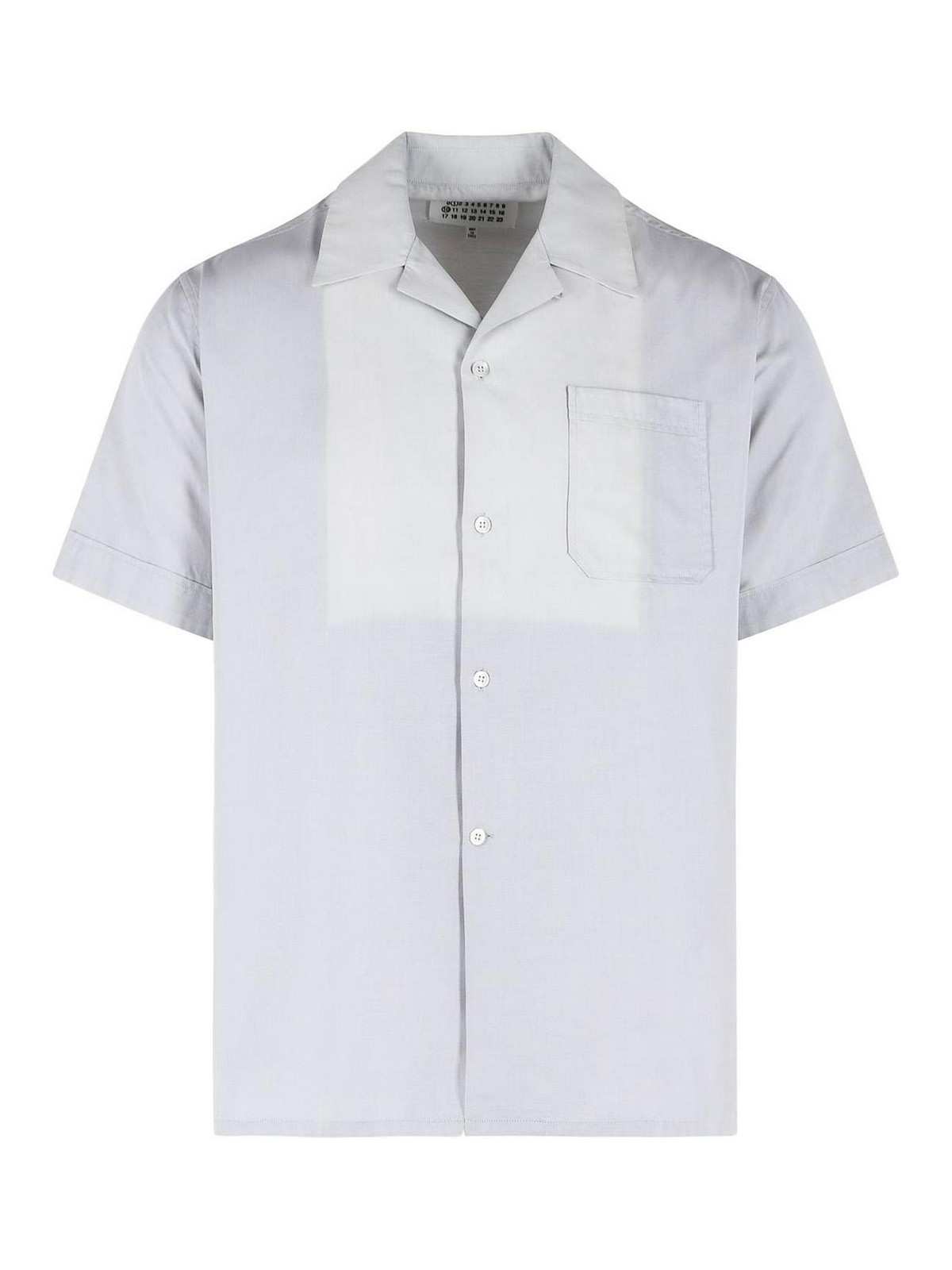 Maison Margiela - cotton shirt bowling collar short sleeve