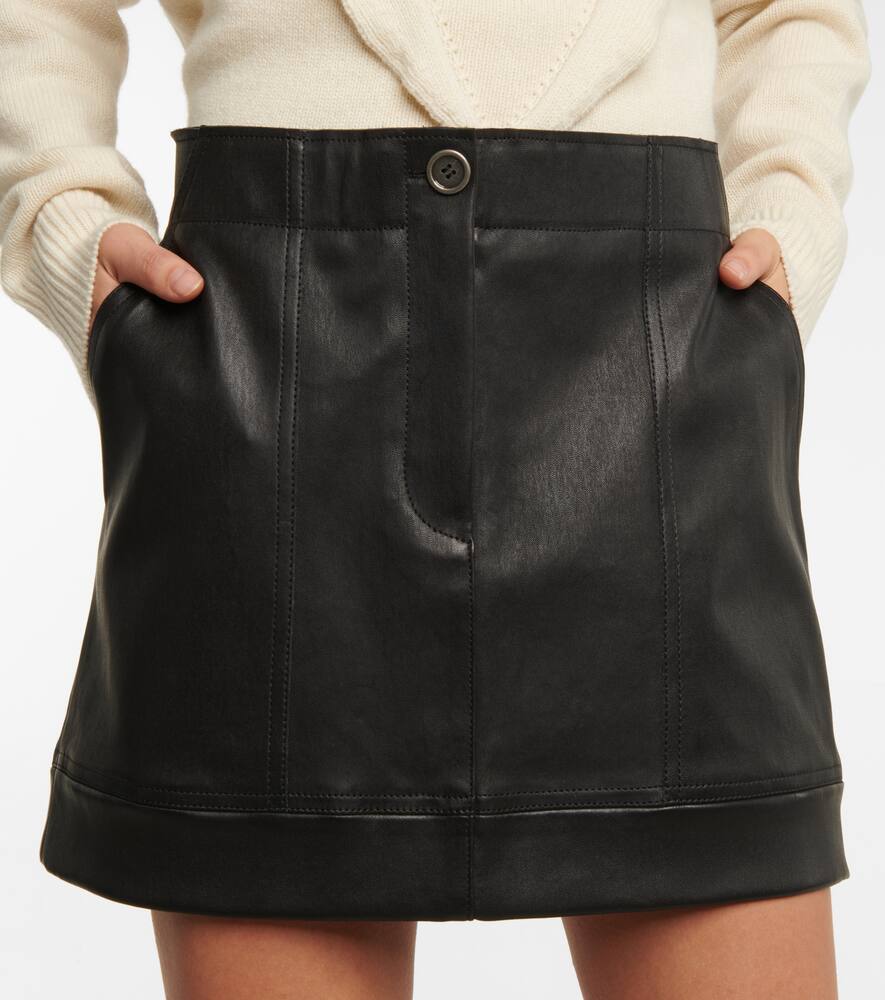 Linette leather miniskirt