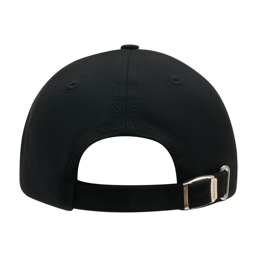 A-003-CO-M Wool Baseball Cap — Black