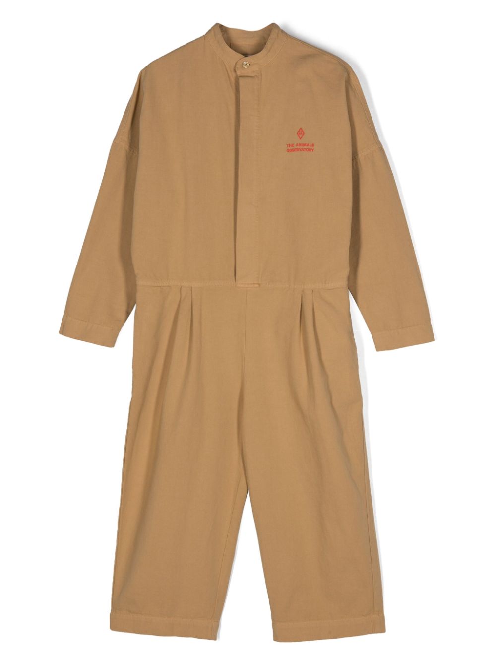 Grasshopper logo-embroidered jumpsuit - Brown